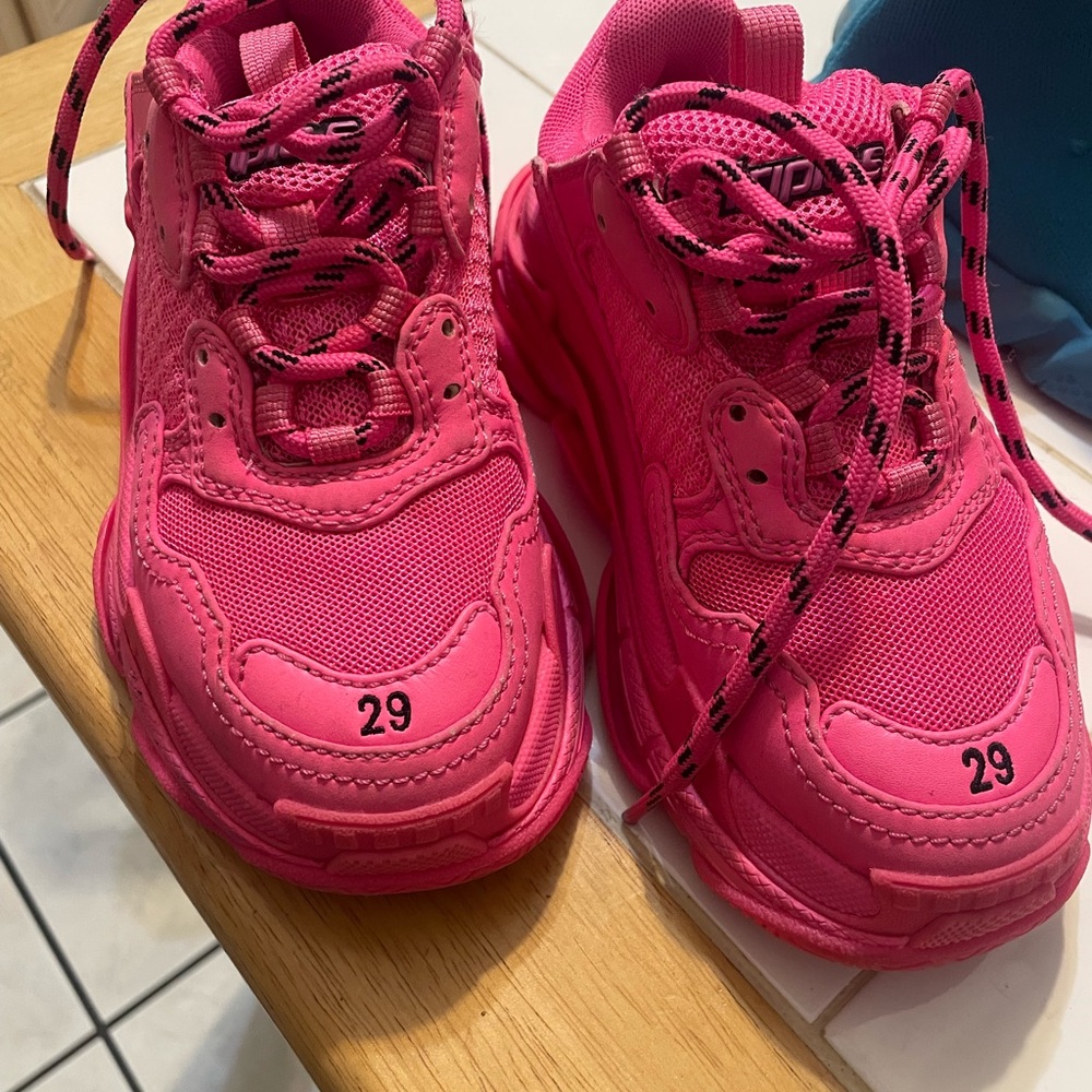 Balenciaga Kids Sneakers in Bold Pink